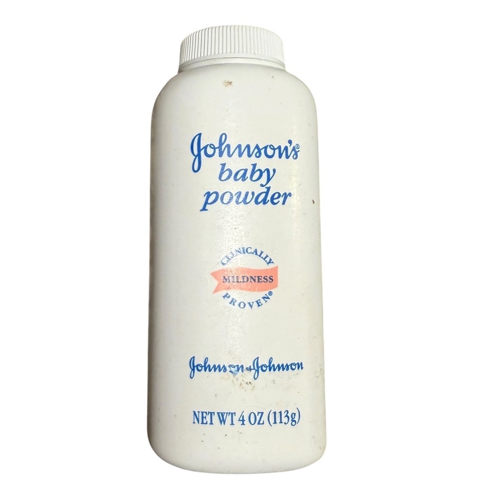 Vtg 96 Johnson's Baby Powder 30% of 4 oz Talc Formula Collectible Plastic Bottle